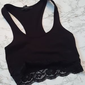 Racerback Lace Trim Brallete Top